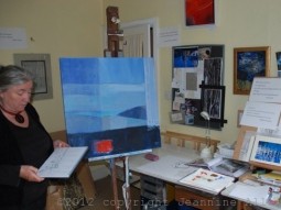 Jeannine in her studio